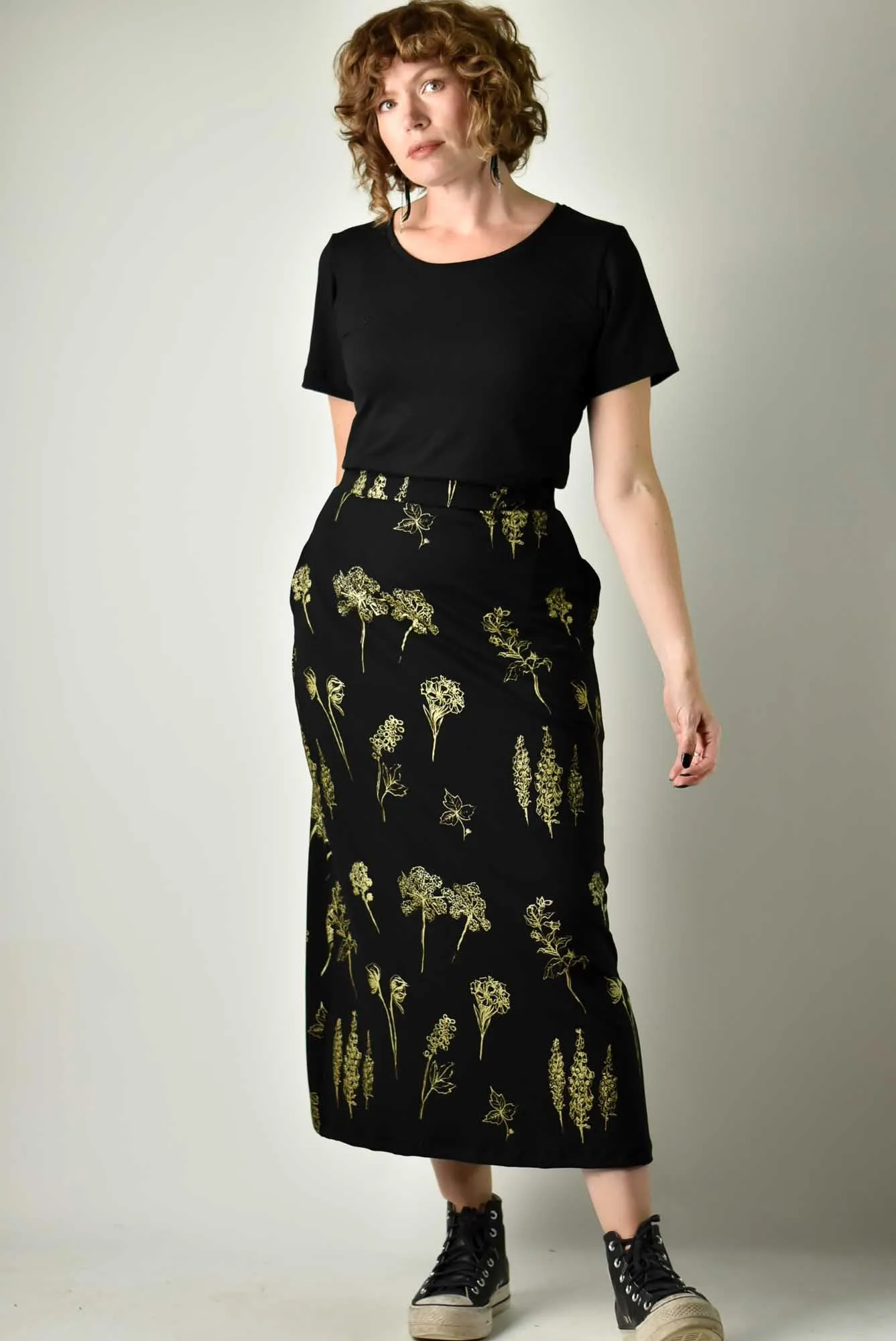 90s Maxi Skirt - Poison Garden Gold