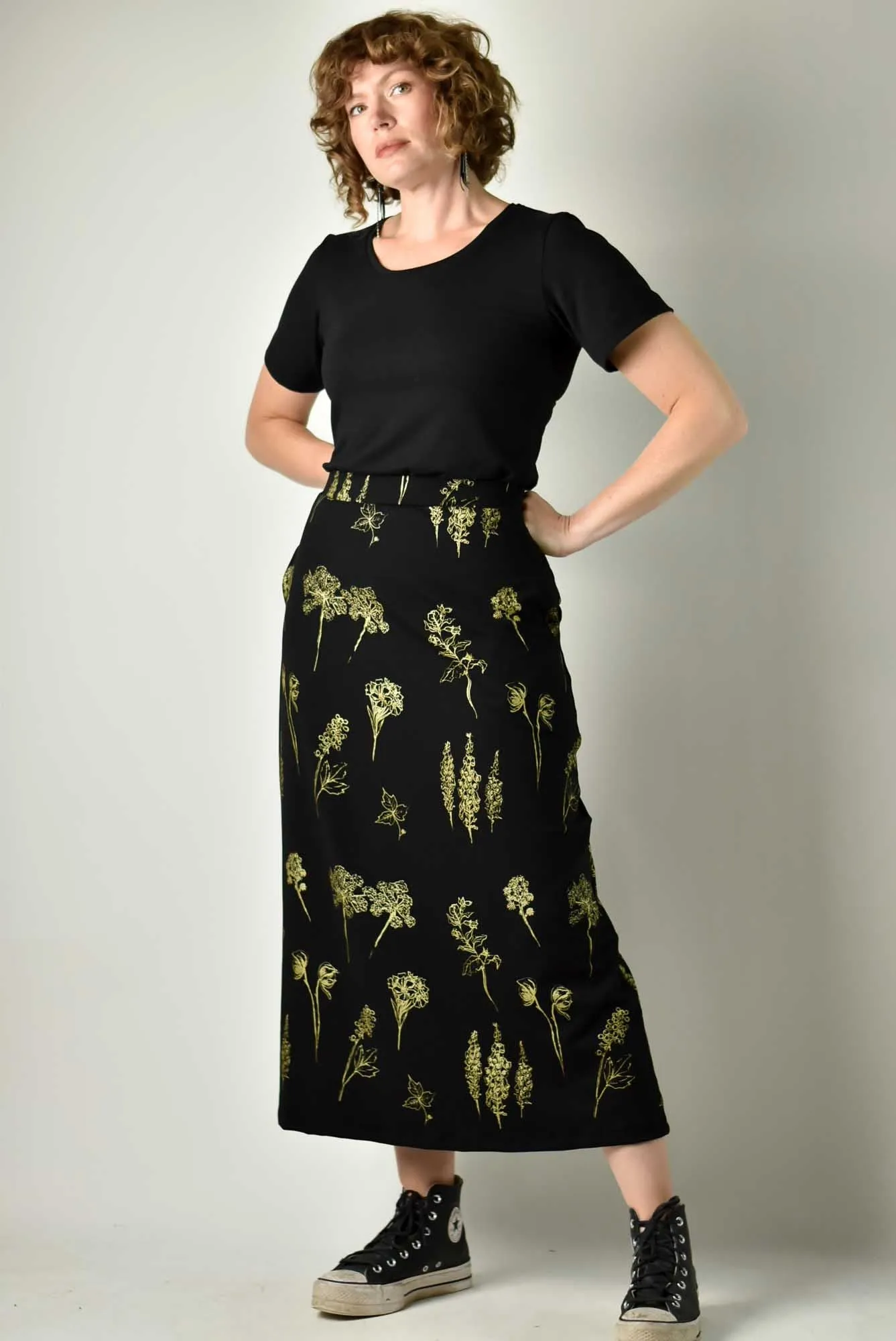 90s Maxi Skirt - Poison Garden Gold