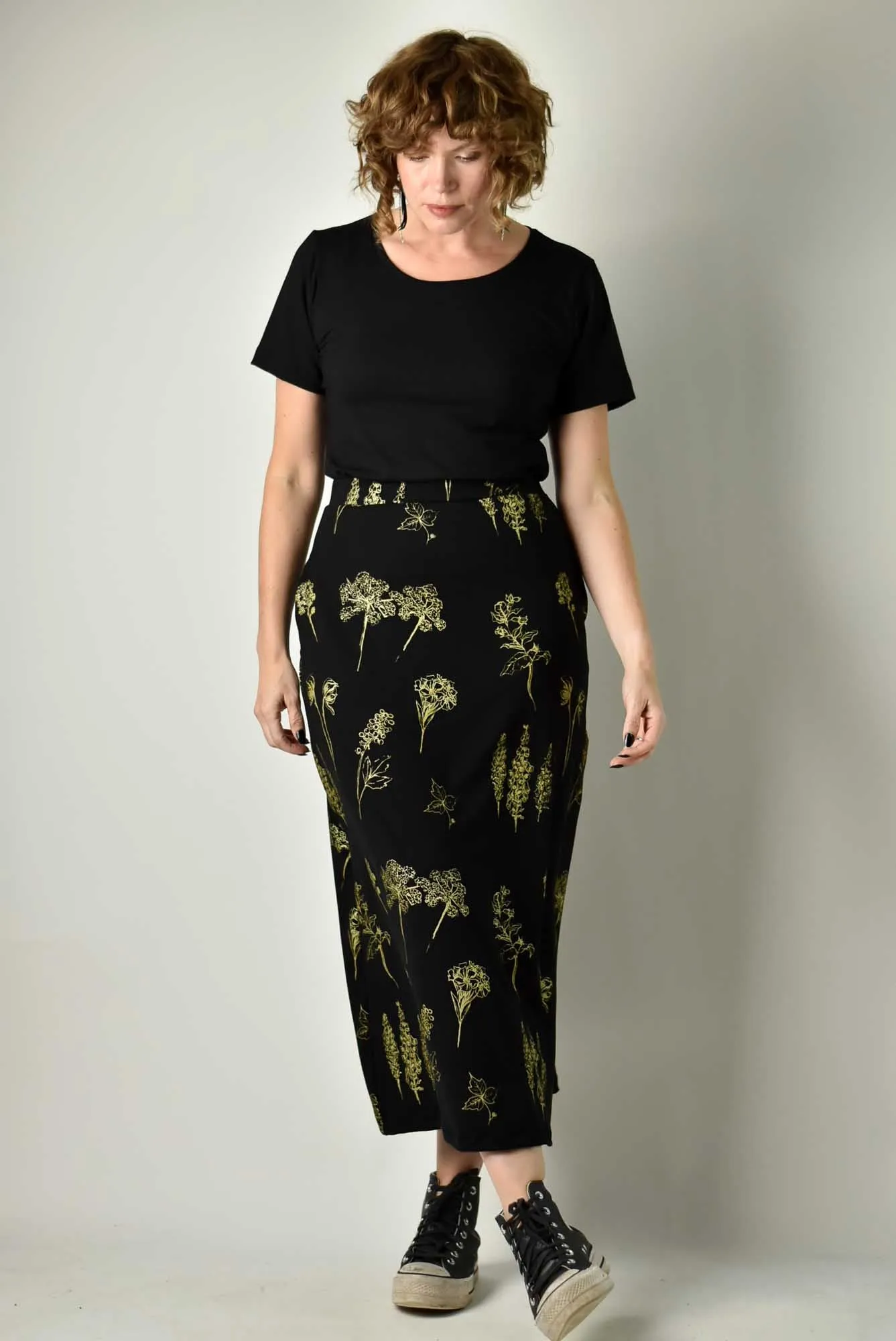 90s Maxi Skirt - Poison Garden Gold