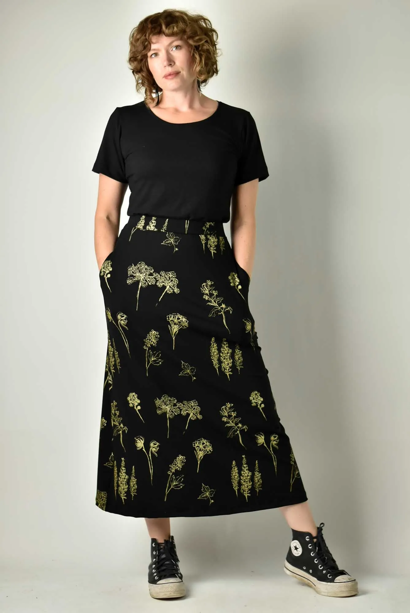 90s Maxi Skirt - Poison Garden Gold