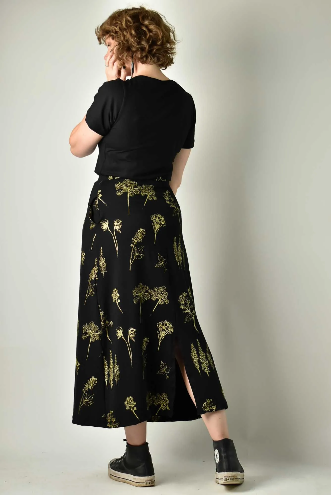 90s Maxi Skirt - Poison Garden Gold