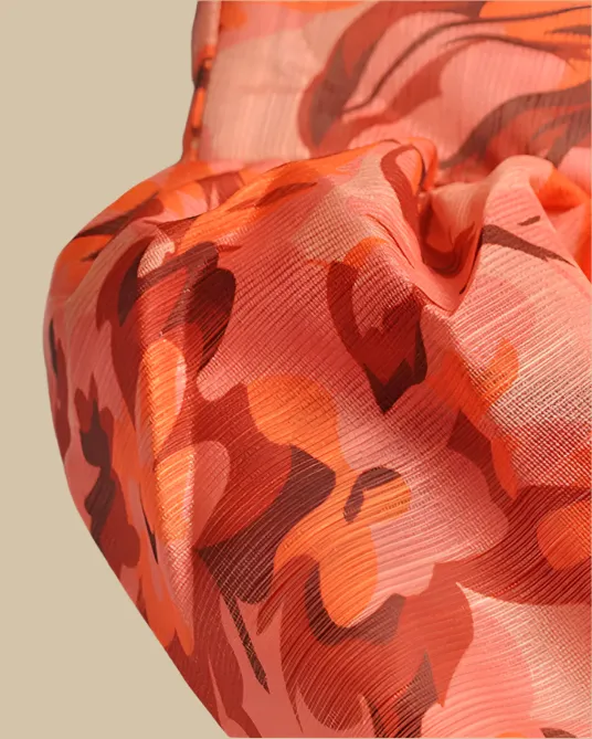 Amber Burnt Orange Maxi Dress with Long Sleeves