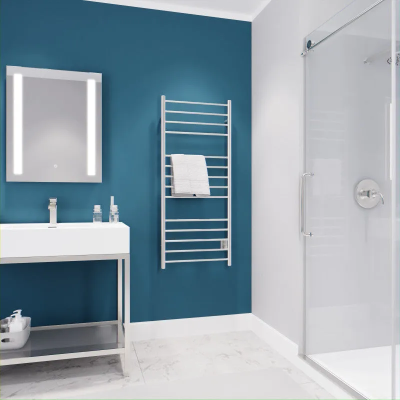 ANZZI Elgon 14-Bar Stainless Steel Wall Mounted Towel Warmer Rack