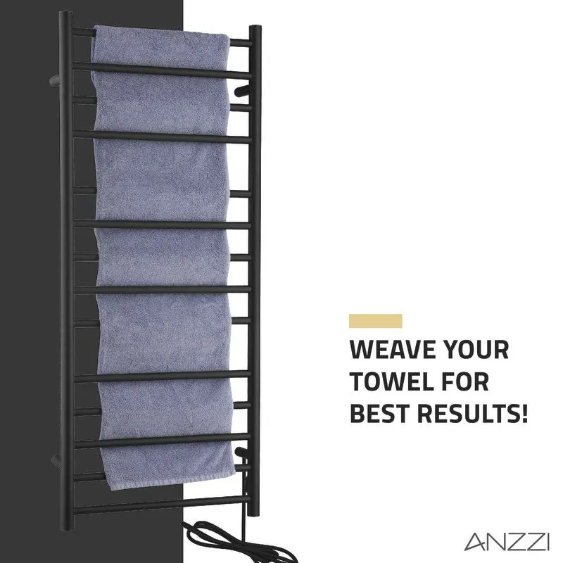 ANZZI Elgon 14-Bar Stainless Steel Wall Mounted Towel Warmer Rack