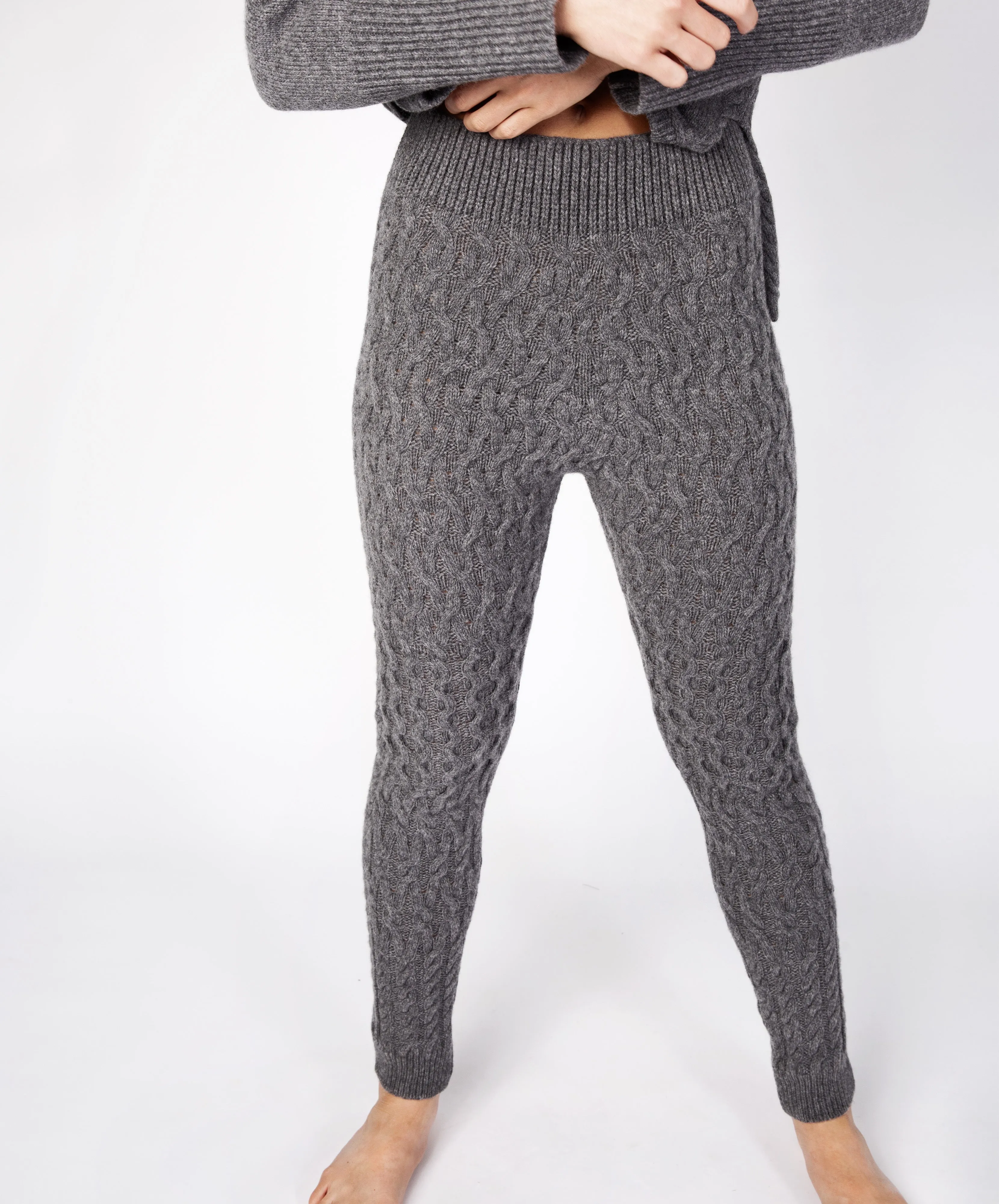 Aran Leggings Smoke