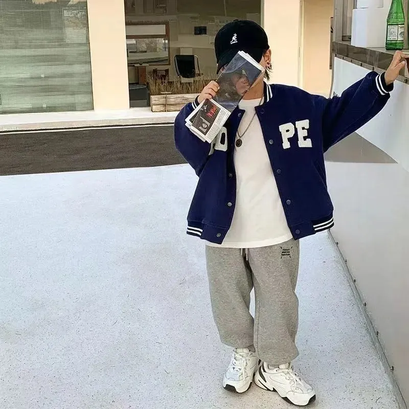 Autumn Kids Boys Thin Letter Sweatpant Ankle Length Harem Pant 3 y Young Child Clothes Spring Girls Elastic Waist Sport Trousers
