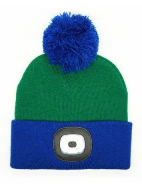 Beanie Hat   Night Owl Lighted Green Kids  Ngtsk-Grn