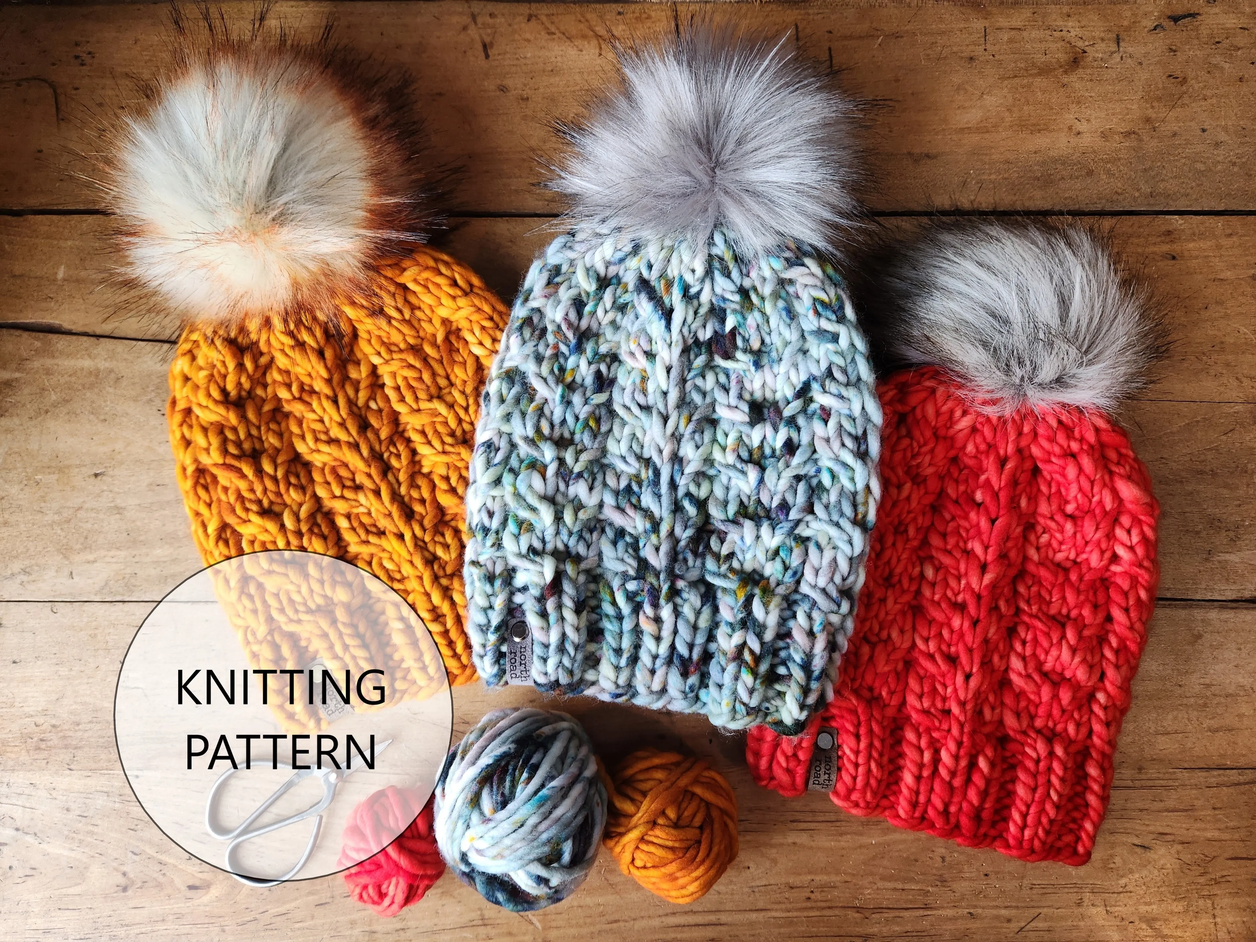 Birch Leaves Beanie Knitting Pattern