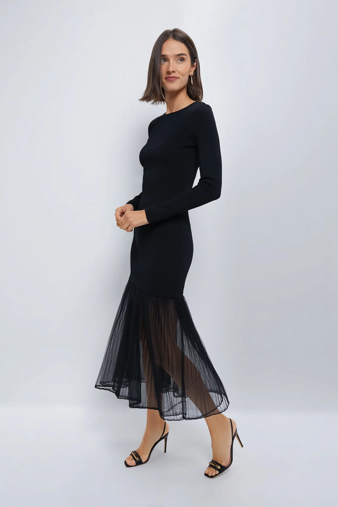 Black Knit Gwendolyn Maxi Dress