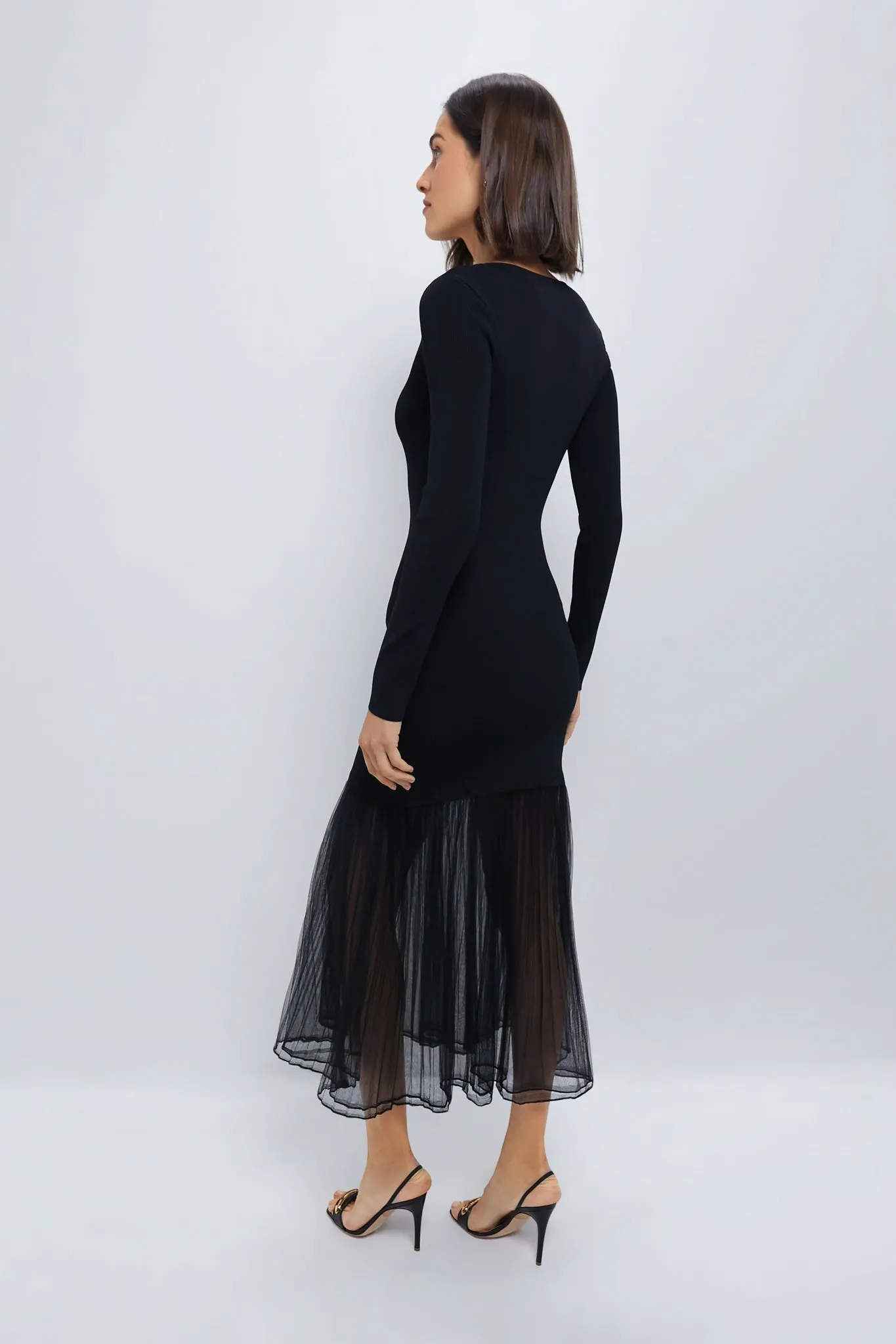 Black Knit Gwendolyn Maxi Dress