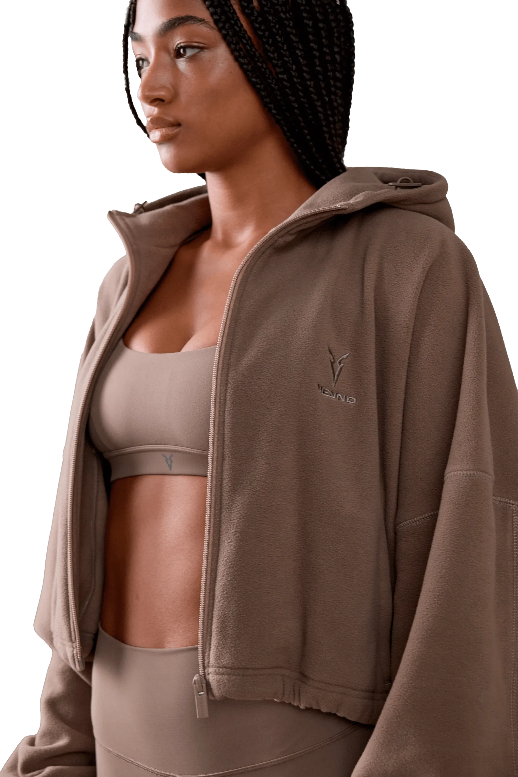 BOXY BOMBER JACKET - Tan