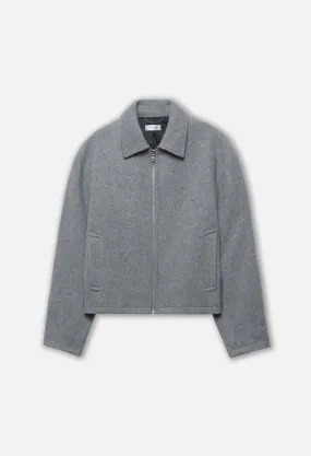 Brushed Wool Lexington Full Zip / Grey