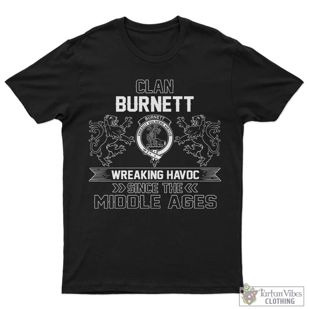 Burnett Family Crest 2D Cotton Men's T-Shirt Wreaking Havoc Style