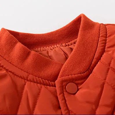 C Toddler Boy Letter Quilted Warm Coat