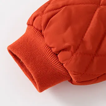 C Toddler Boy Letter Quilted Warm Coat