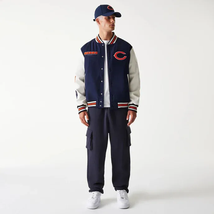 Chicago Bears NFL Navy Varsity Jacket