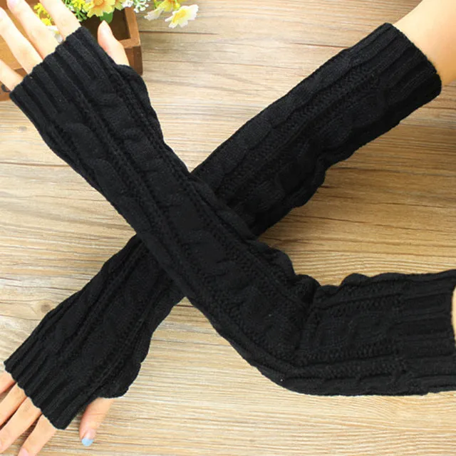 Cozy Crochet Knit Wrist Warmer Arm Sleeves Choice of 7 Colors