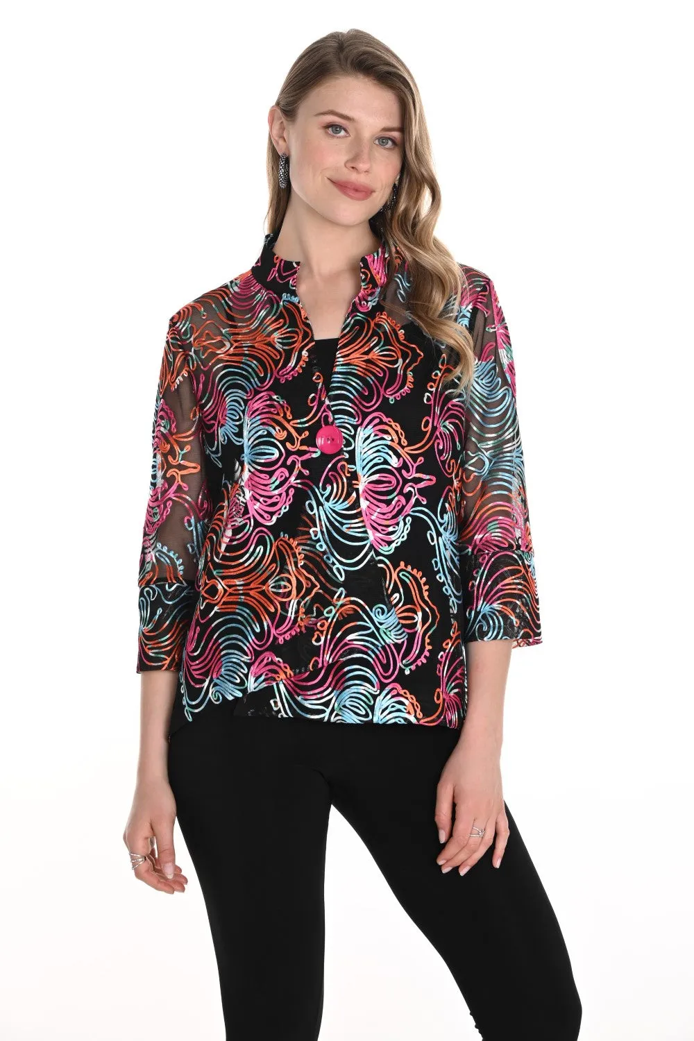 Frank Lyman Jacket 256278 Black/Multi