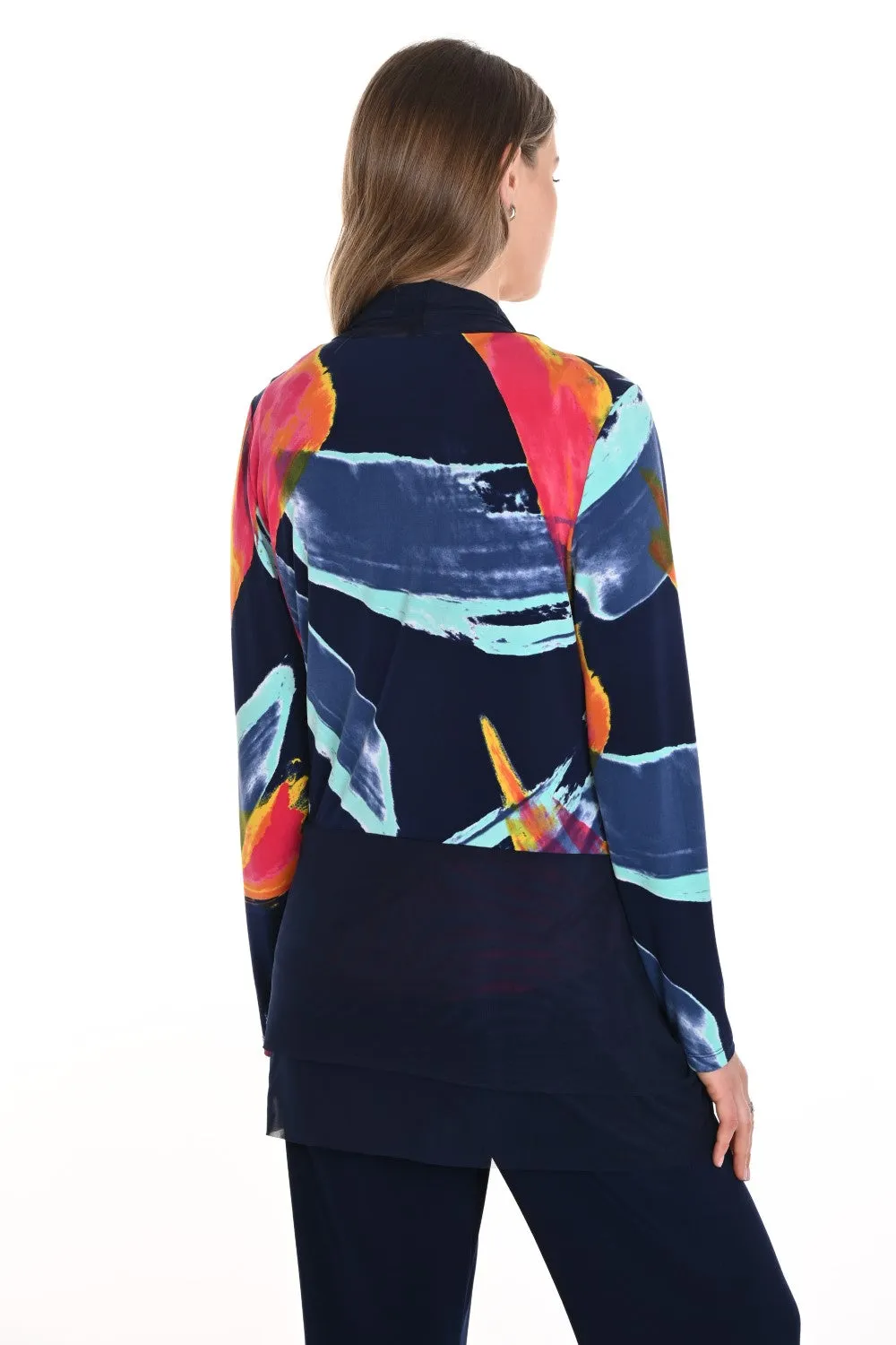 Frank Lyman Throw-Over 256387 Navy/Pink