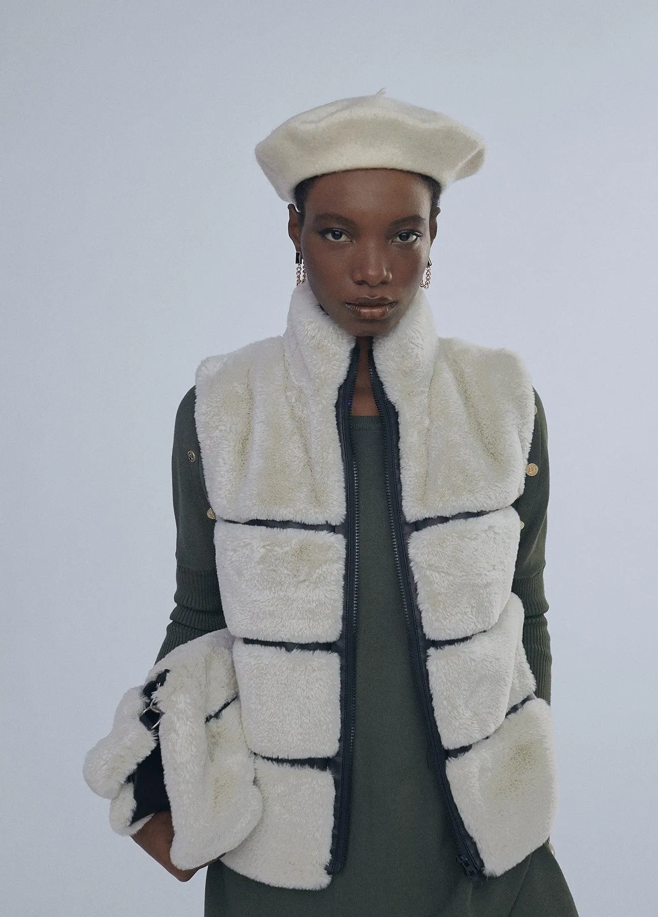 Fur waistcoat