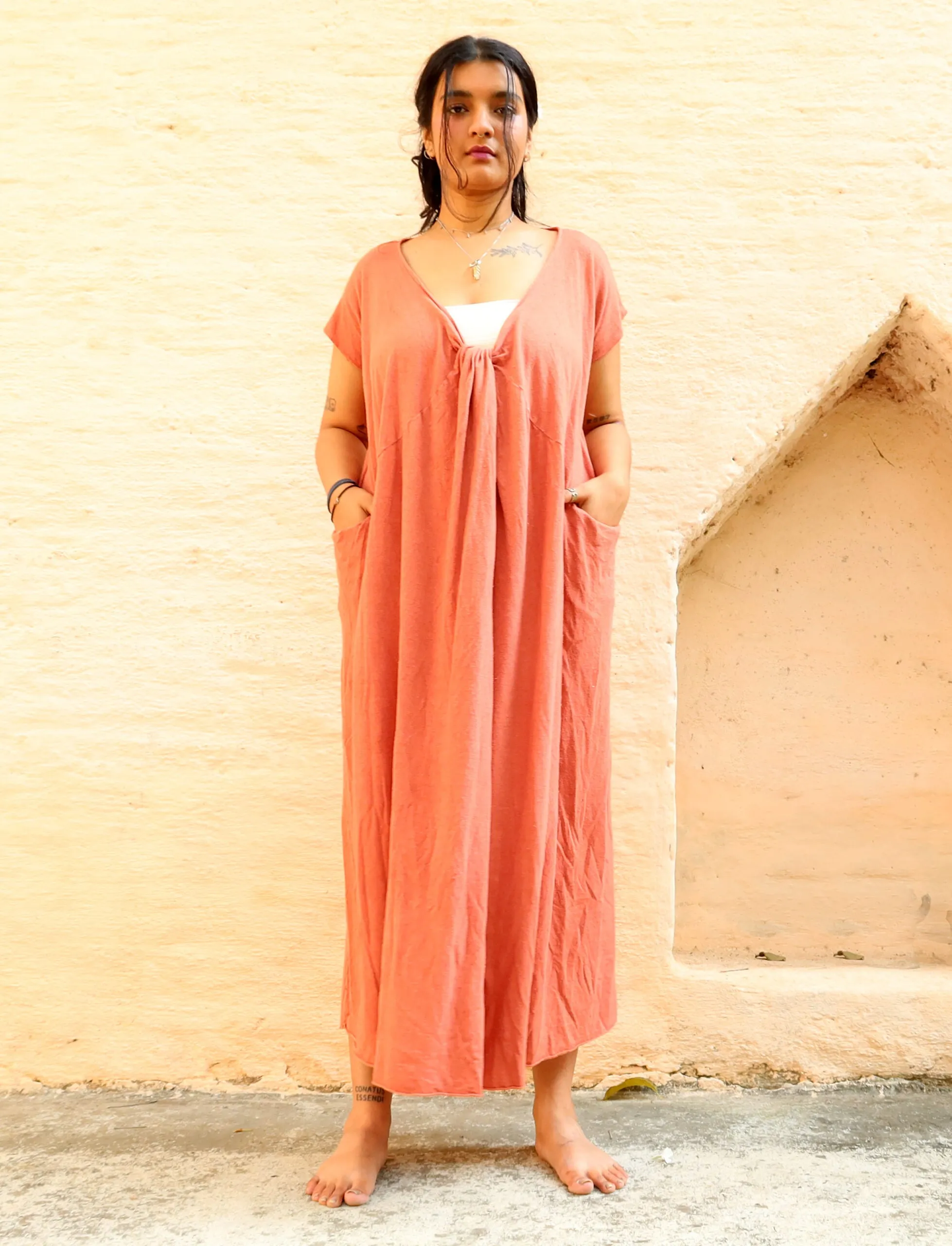 Heart Origami Long Kaftan