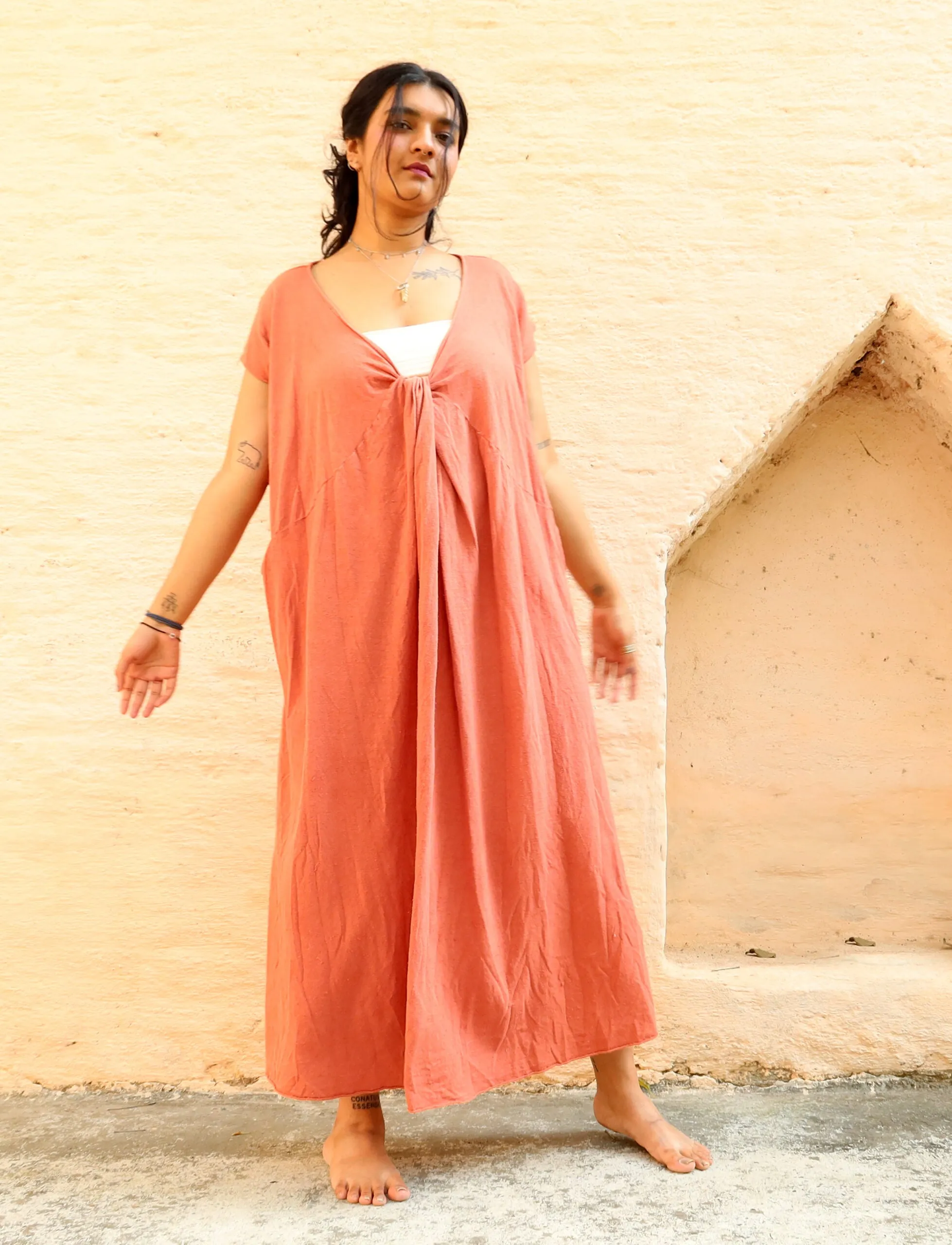 Heart Origami Long Kaftan