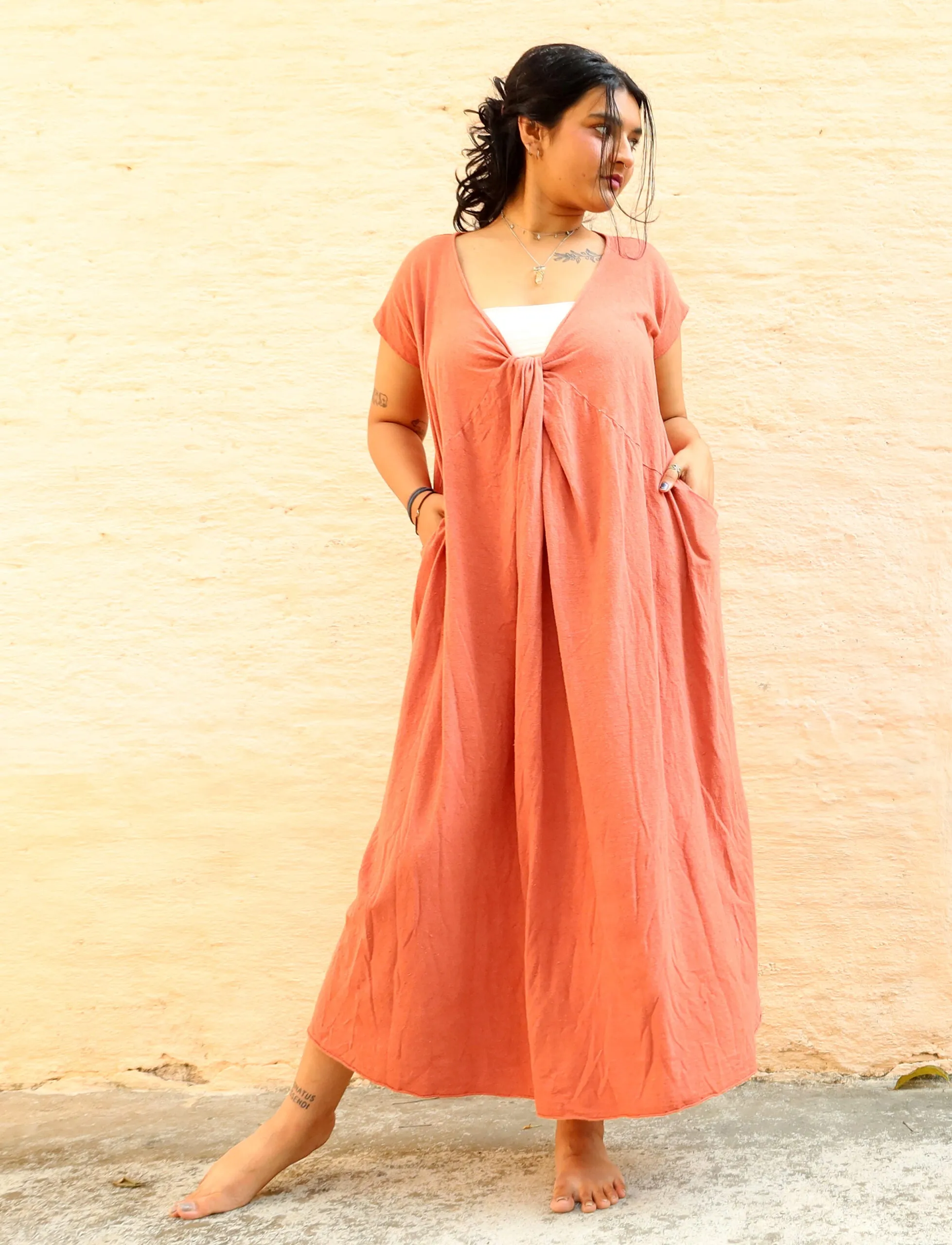Heart Origami Long Kaftan