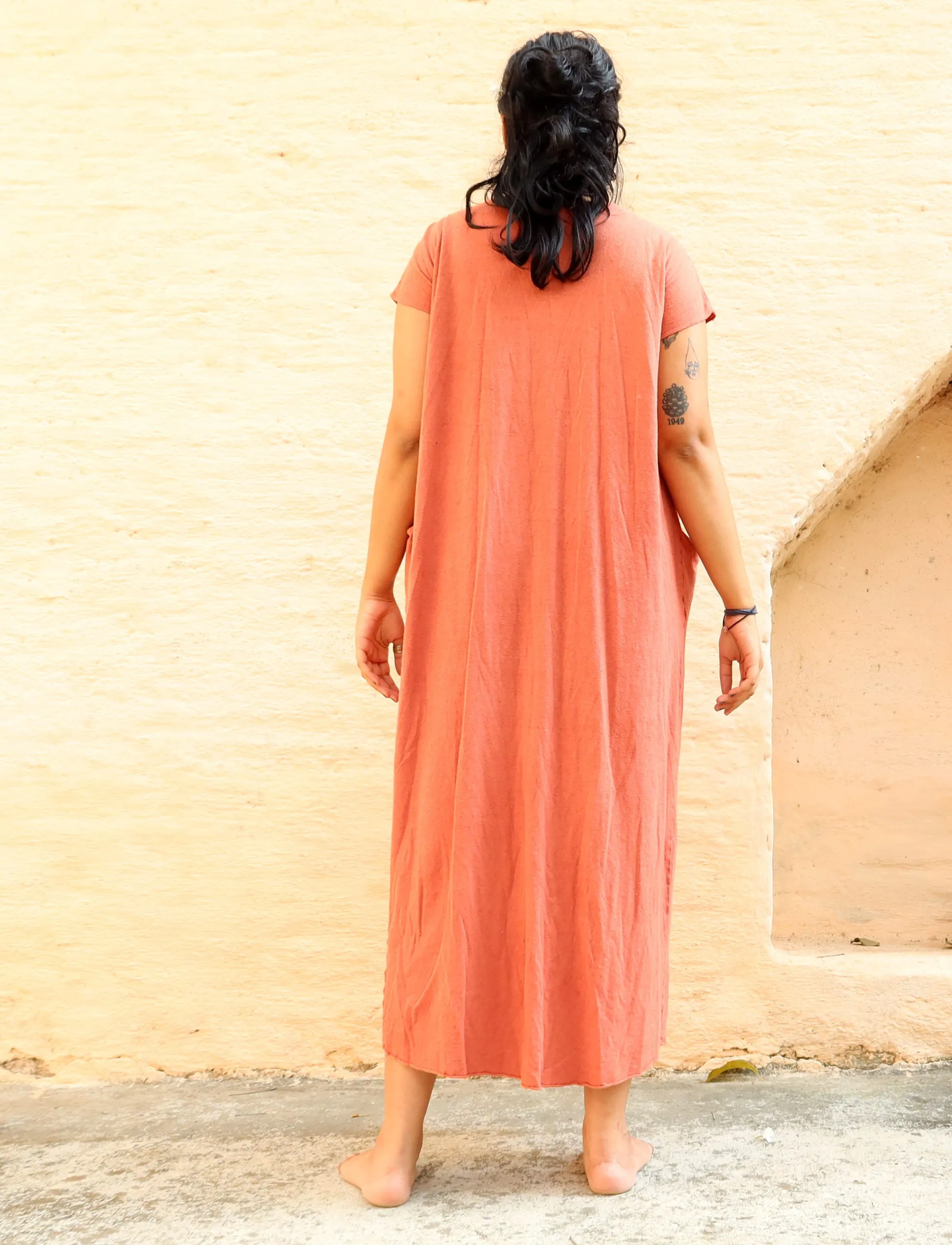 Heart Origami Long Kaftan