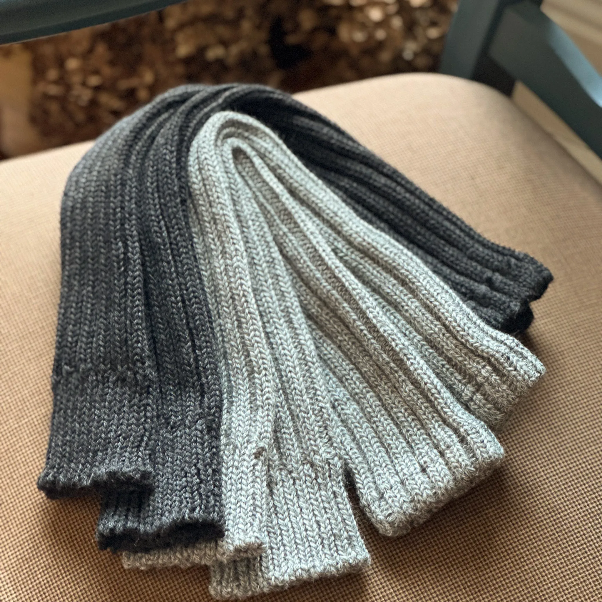 Hirsch Natur Heavy Wool Leg Warmers, Merino Wool