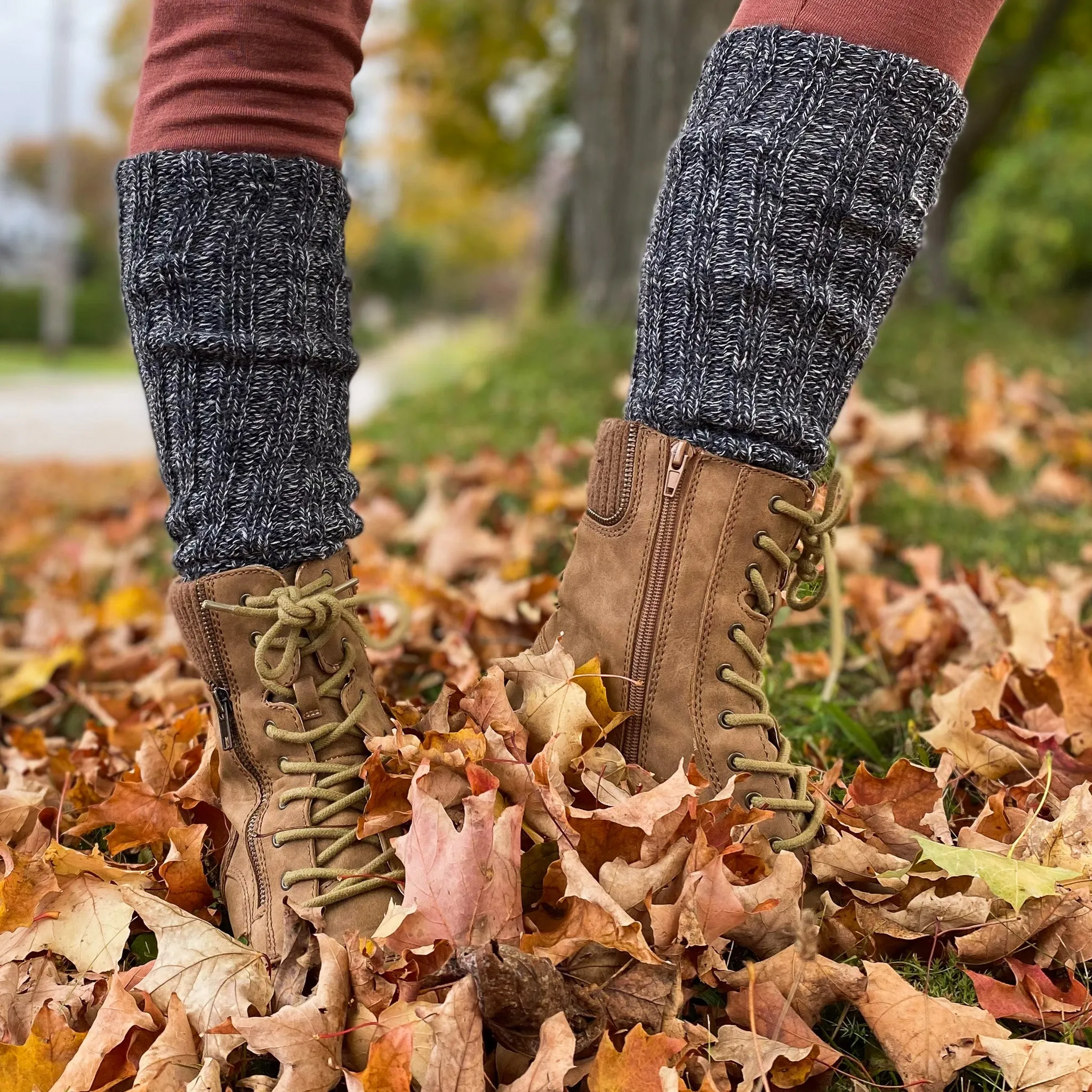Hirsch Natur Heavy Wool Leg Warmers, Merino Wool