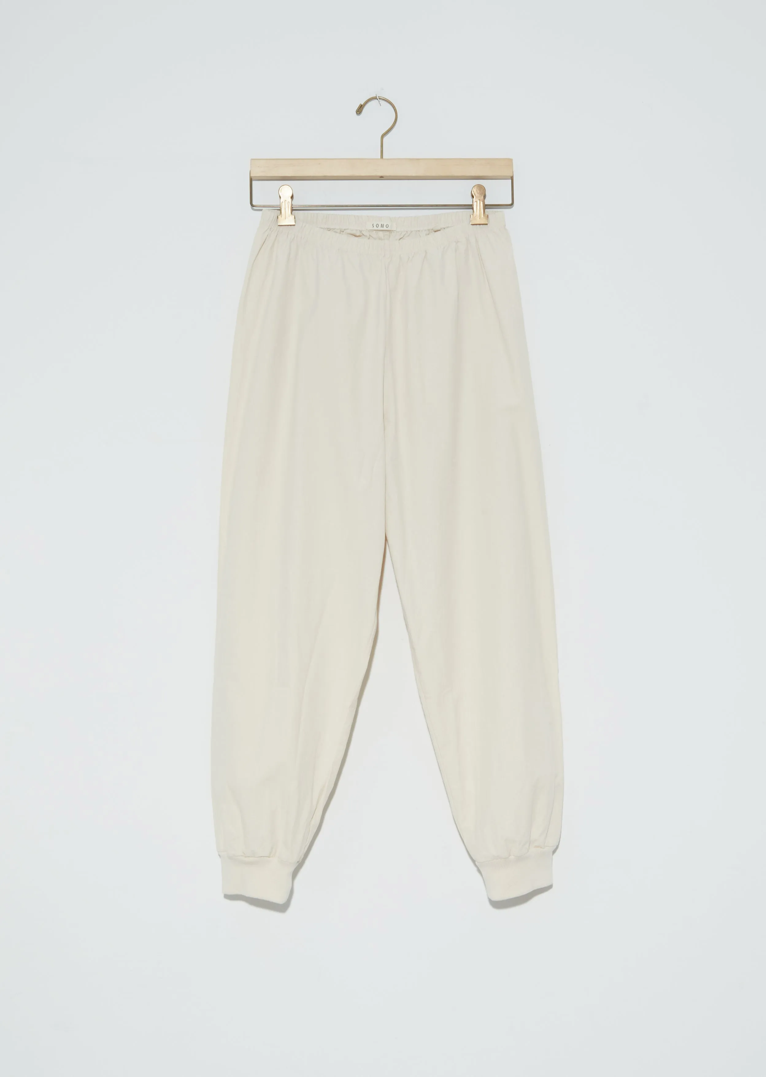 Jethro Organic Poplin Joggers — Natural