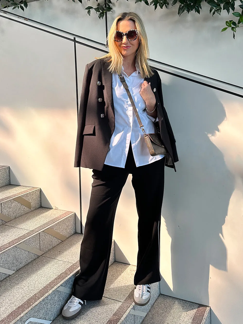 Lauren Double Breasted Blazer - Black