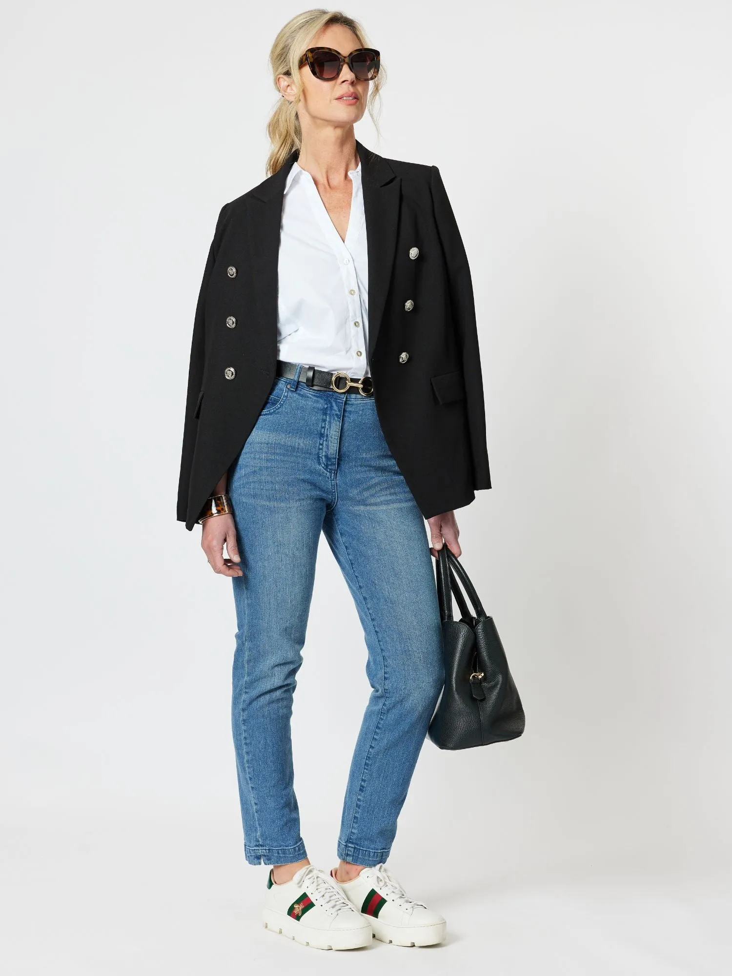 Lauren Double Breasted Blazer - Black