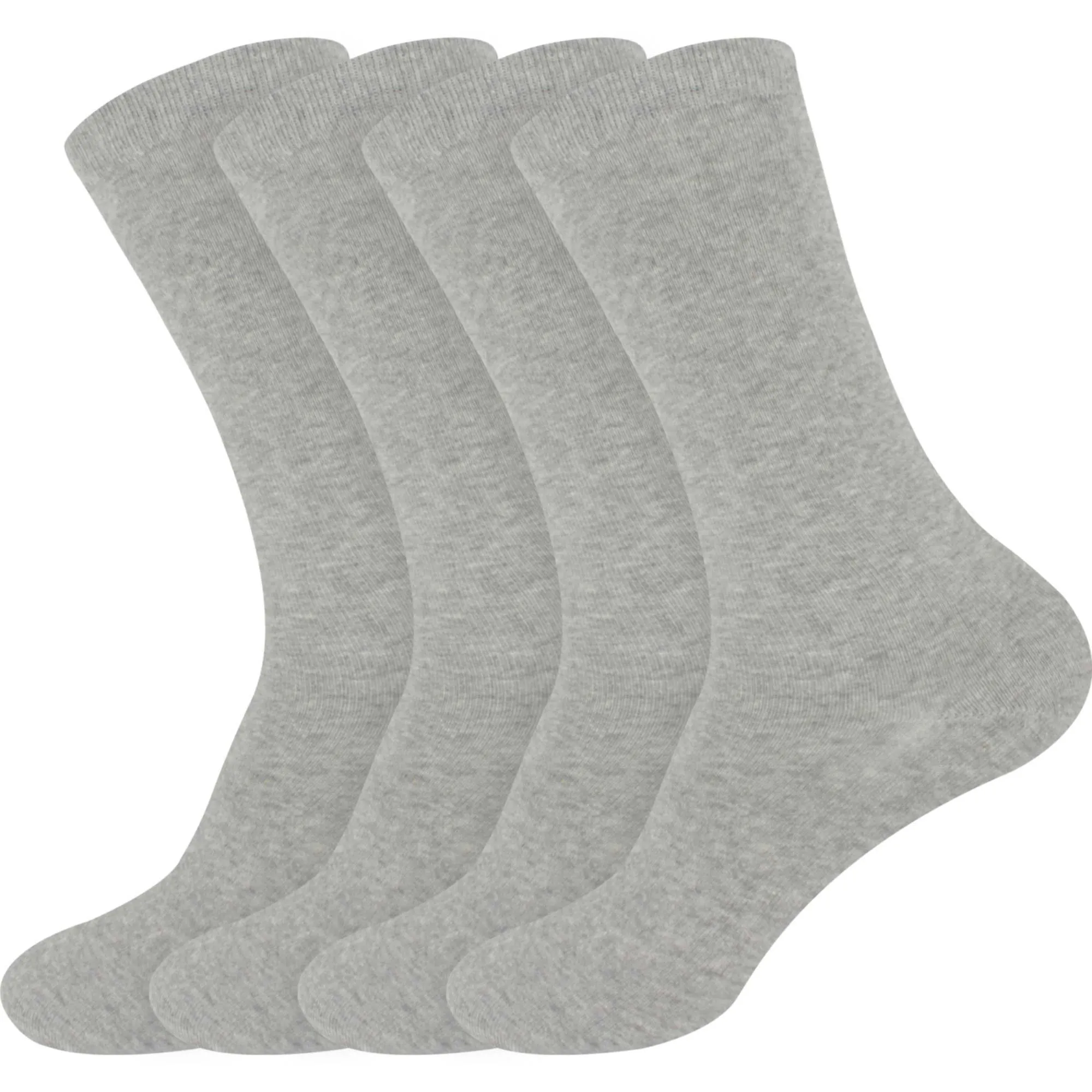 Men's Rayon from Bamboo Fiber Mid-Calf Socks - 4 Pair
