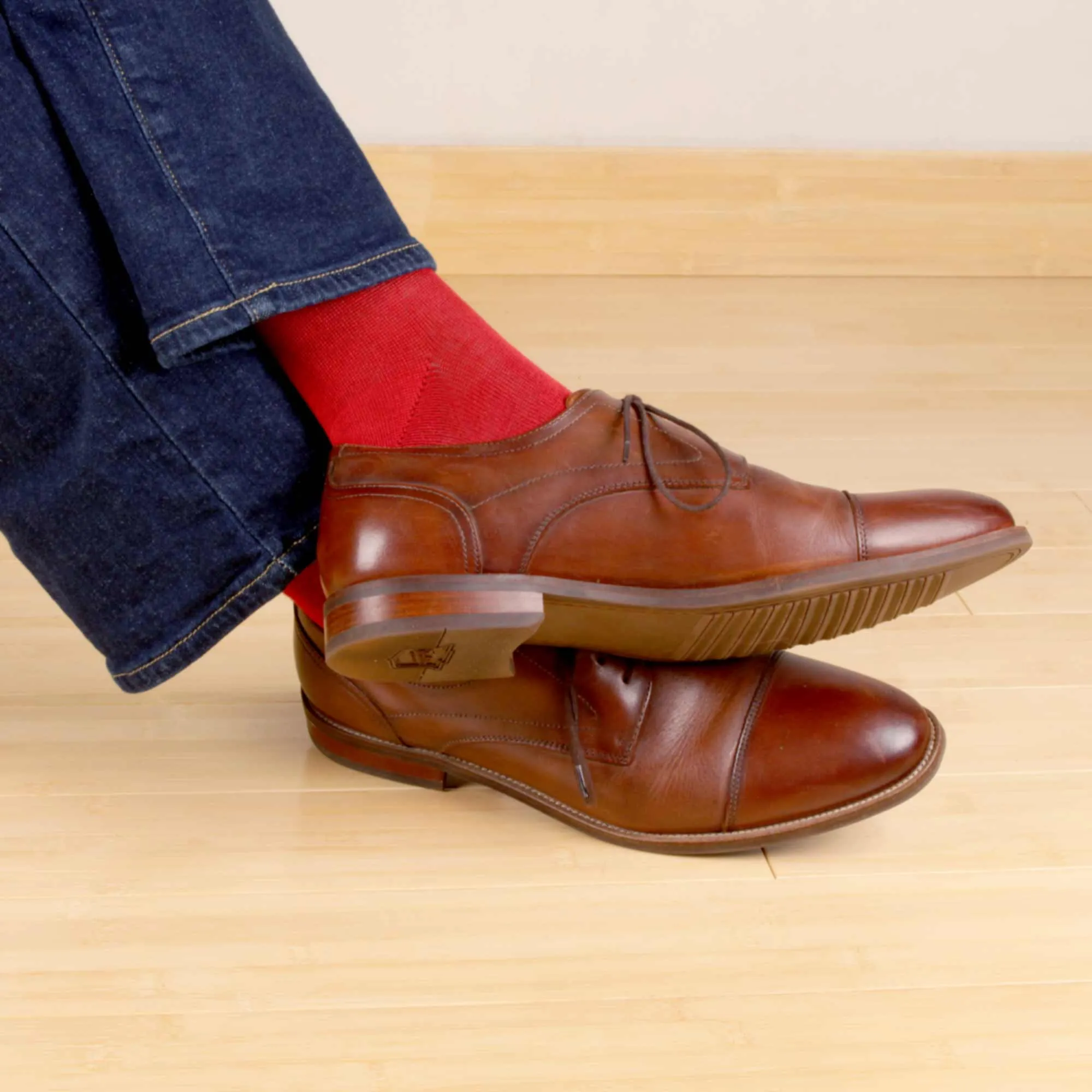 Men's Rayon from Bamboo Fiber Mid-Calf Socks - 4 Pair