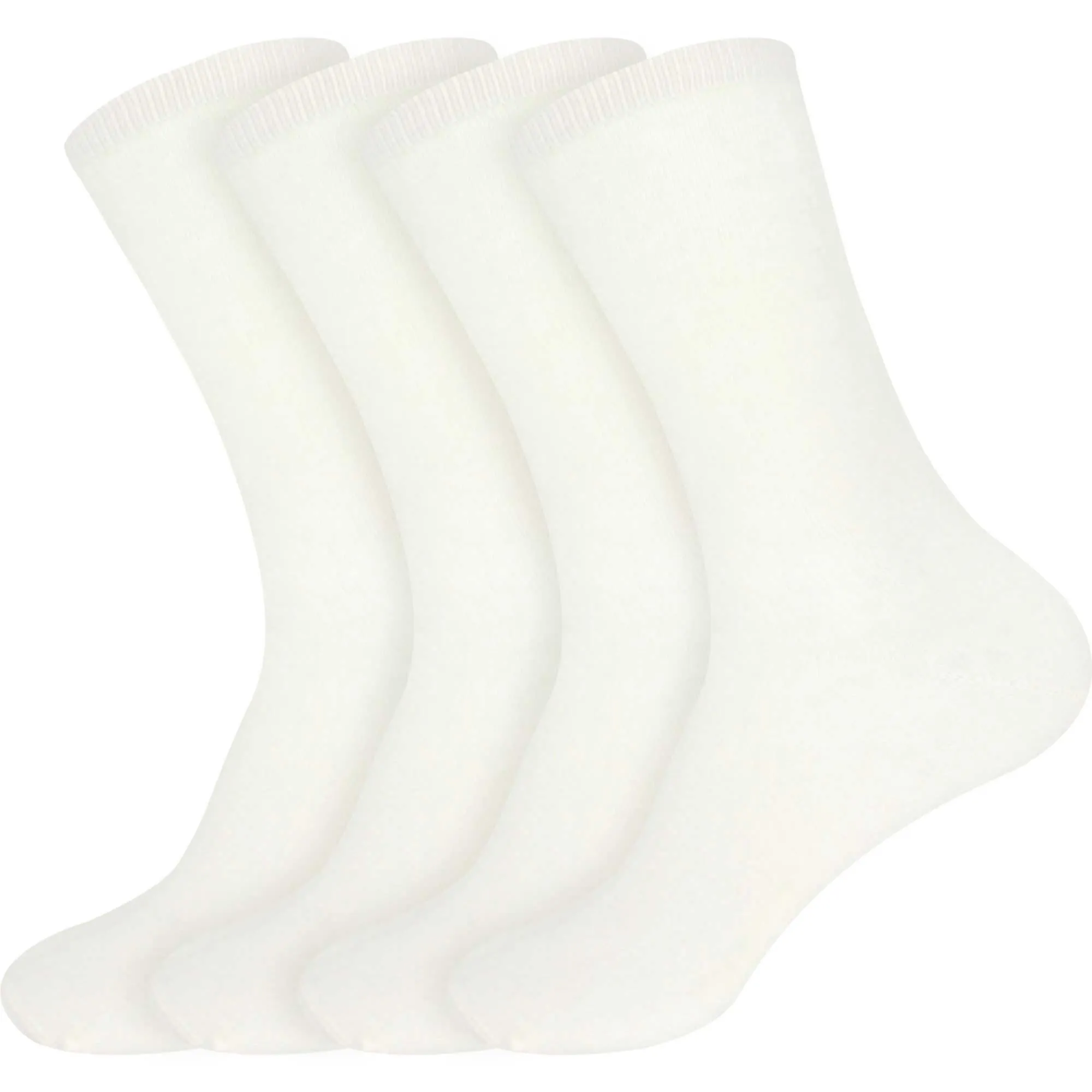 Men's Rayon from Bamboo Fiber Mid-Calf Socks - 4 Pair