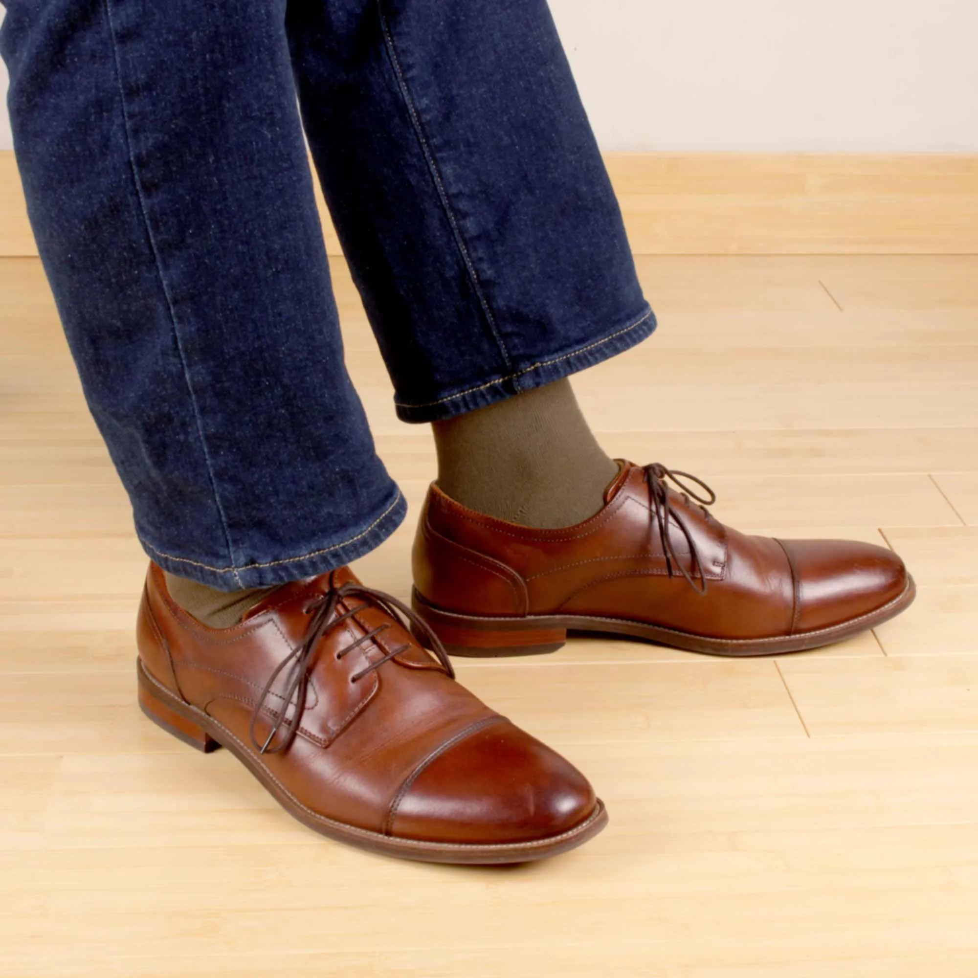 Men's Rayon from Bamboo Fiber Mid-Calf Socks - 4 Pair