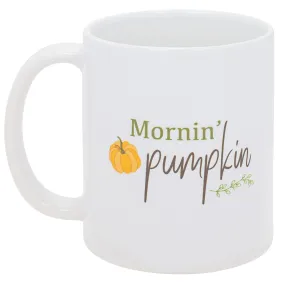 Mornin' Pumpkin Orange 11 ounce Ceramic Novelty Coffee Mug
