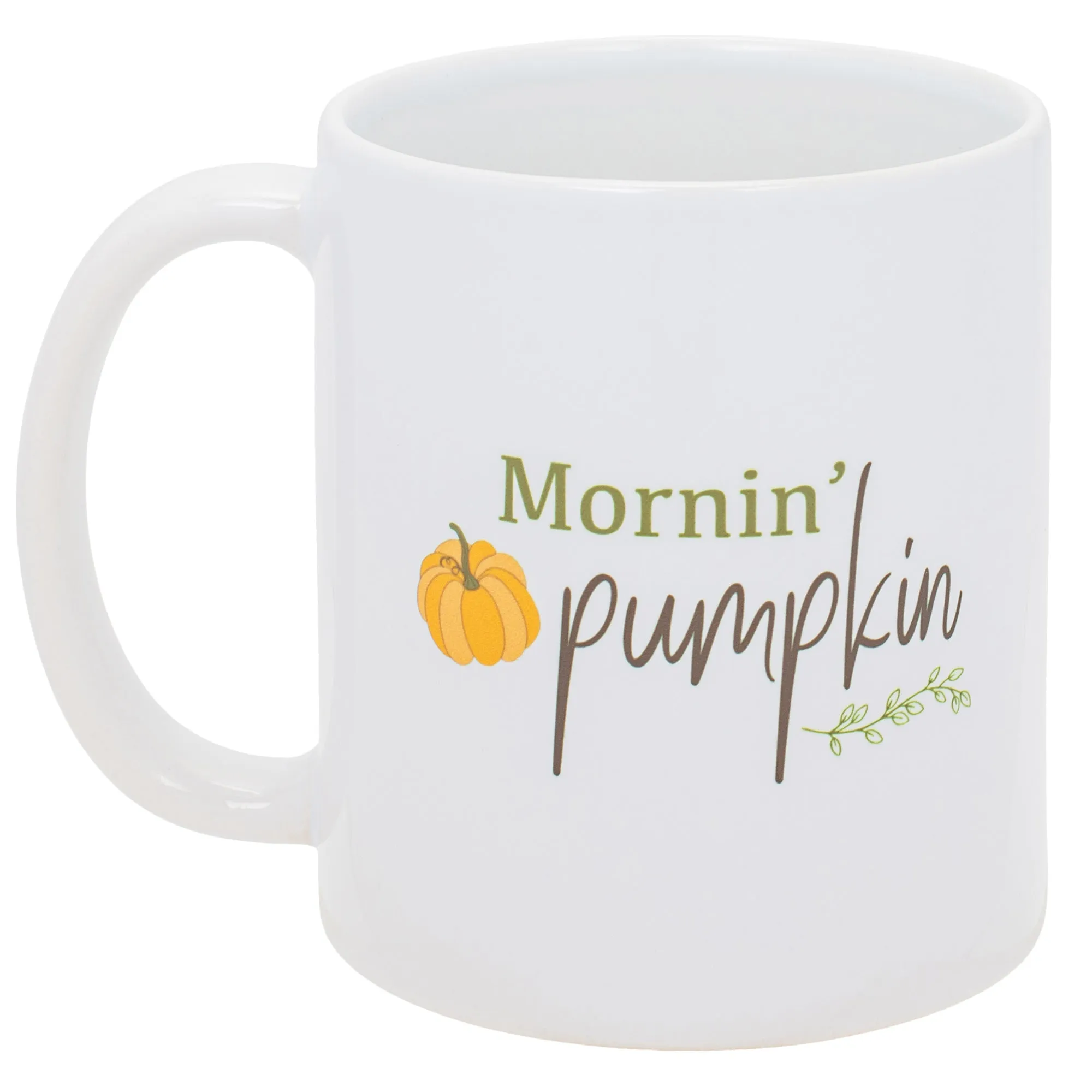 Mornin' Pumpkin Orange 11 ounce Ceramic Novelty Coffee Mug