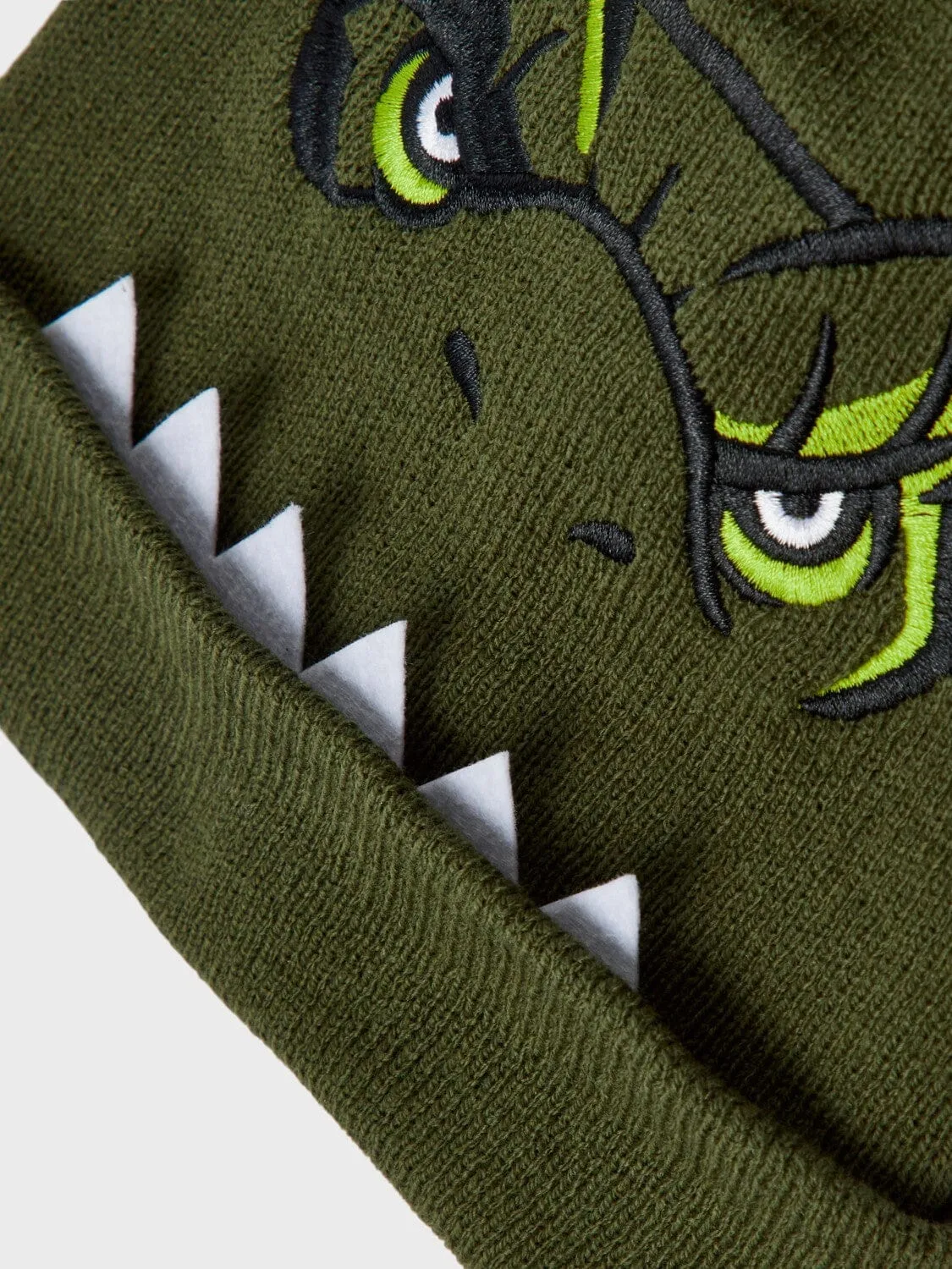 name it mini JOVANNI JURASSIC WORLD KNIT HAT - Rifle Green
