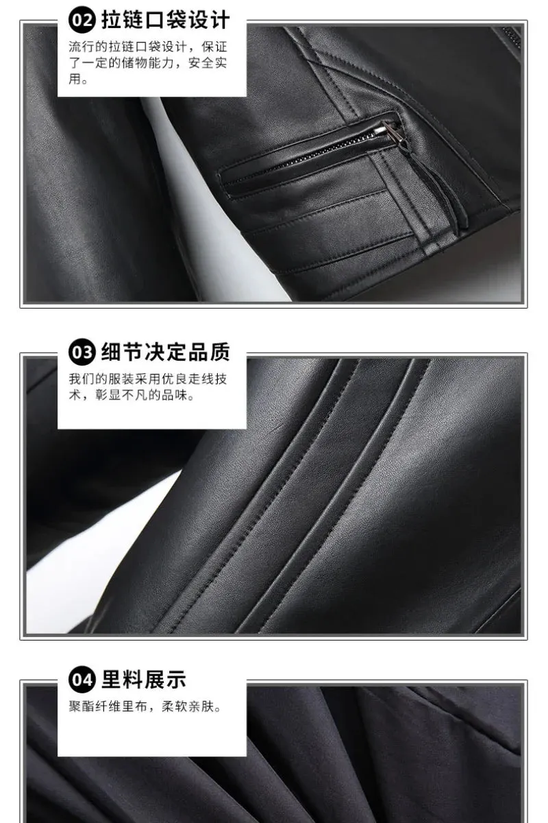 New Sheepskin Genuine Leather Jacket