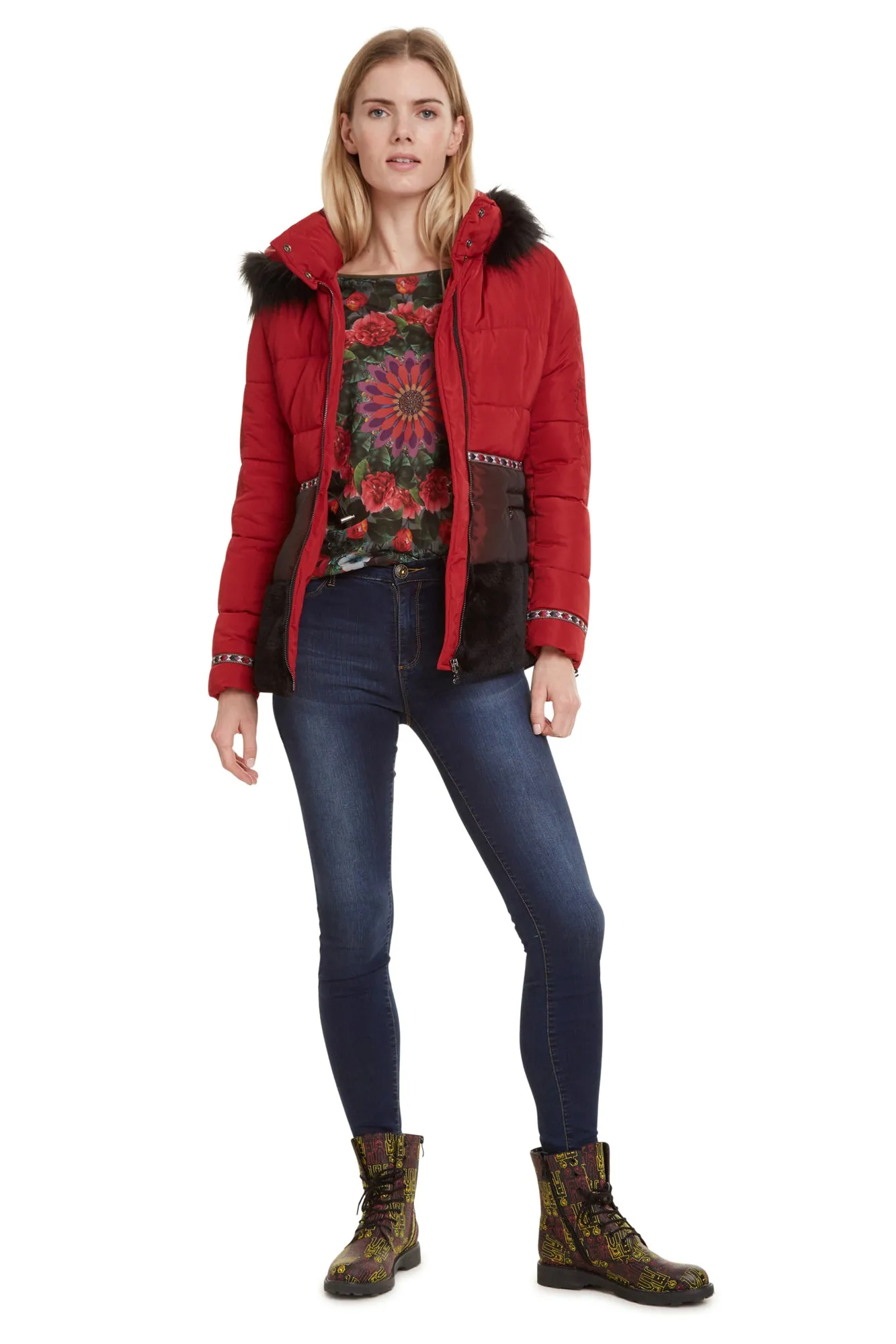 Padded Sakari Quilted Coat Desigual Style 19WWEW02