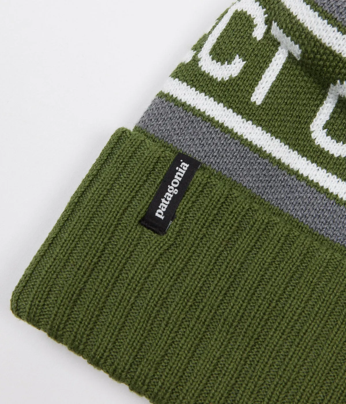 Patagonia Powder Town Beanie - POW / Glades Green