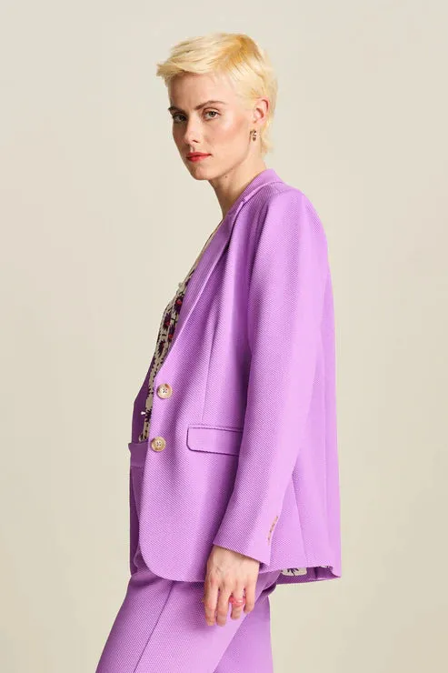 POM BLAZER | Pique Purple