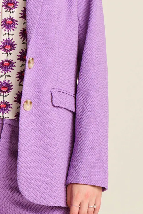 POM BLAZER | Pique Purple