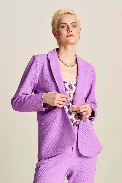 POM BLAZER | Pique Purple