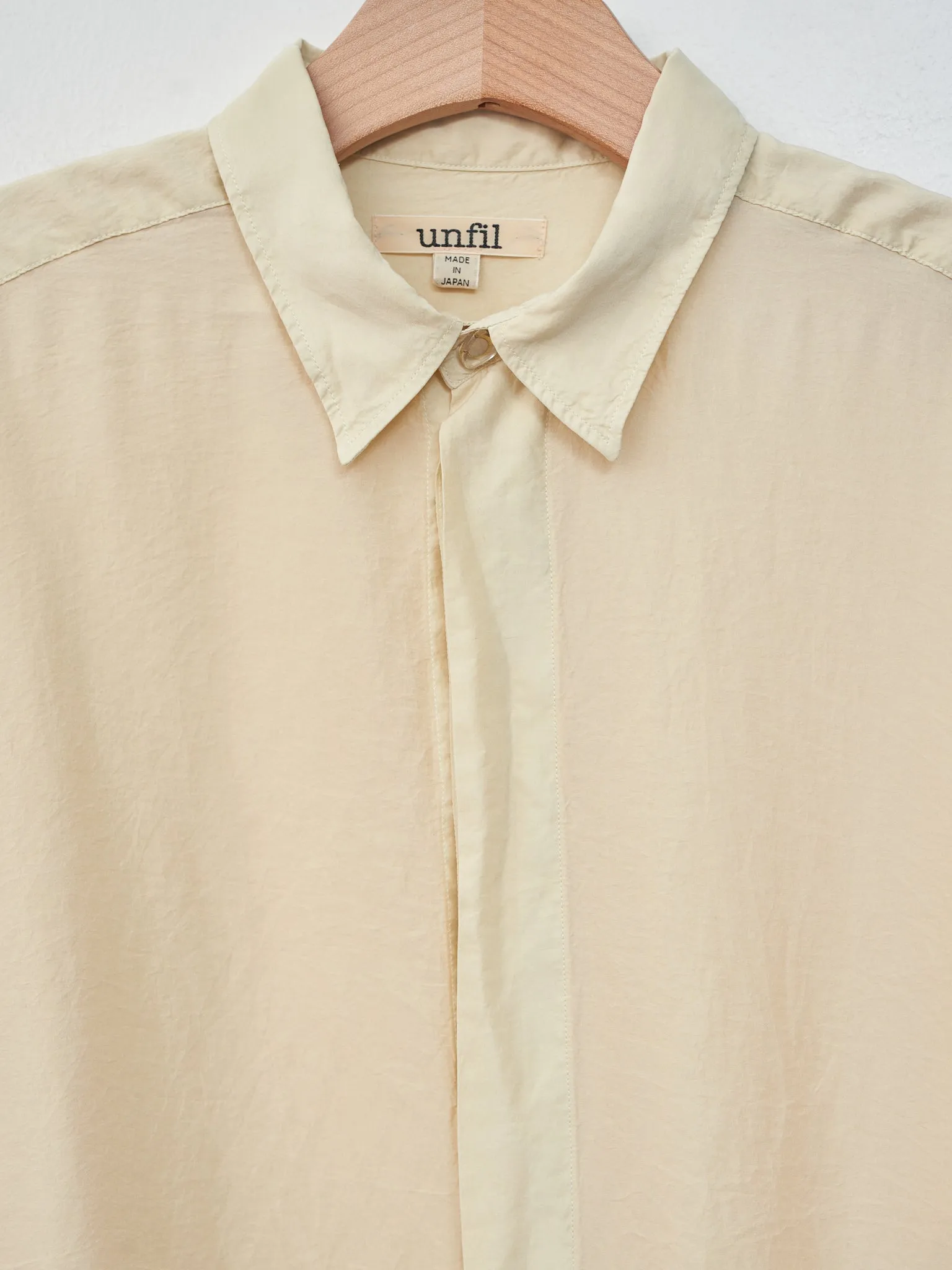 Silk Habotai Oversized Shirt - Butter