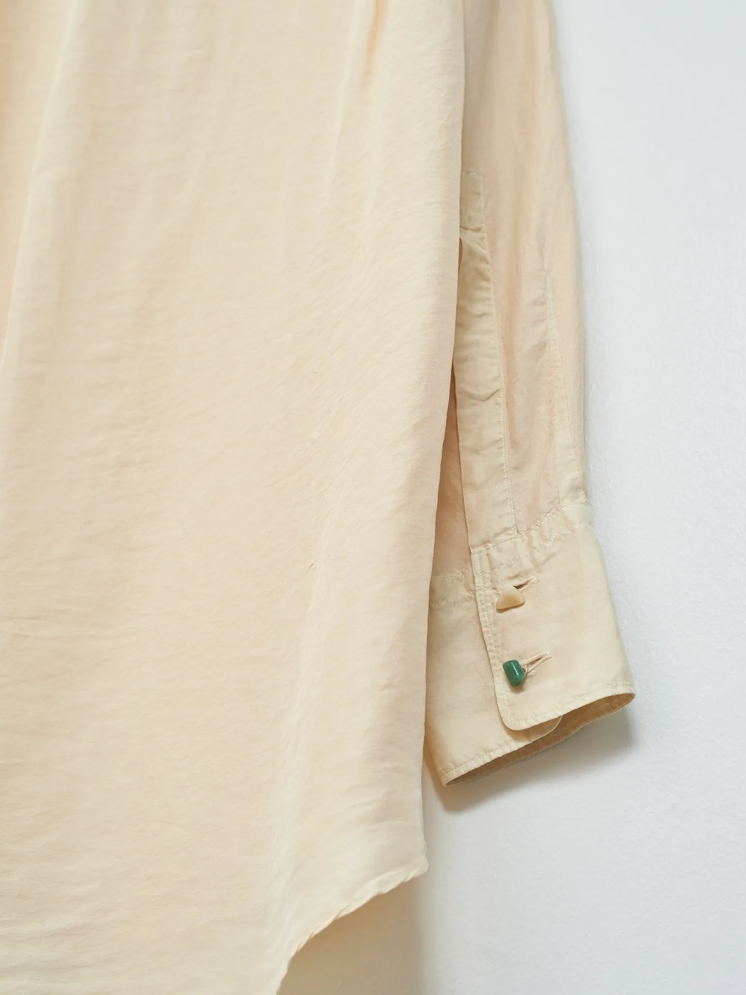 Silk Habotai Oversized Shirt - Butter