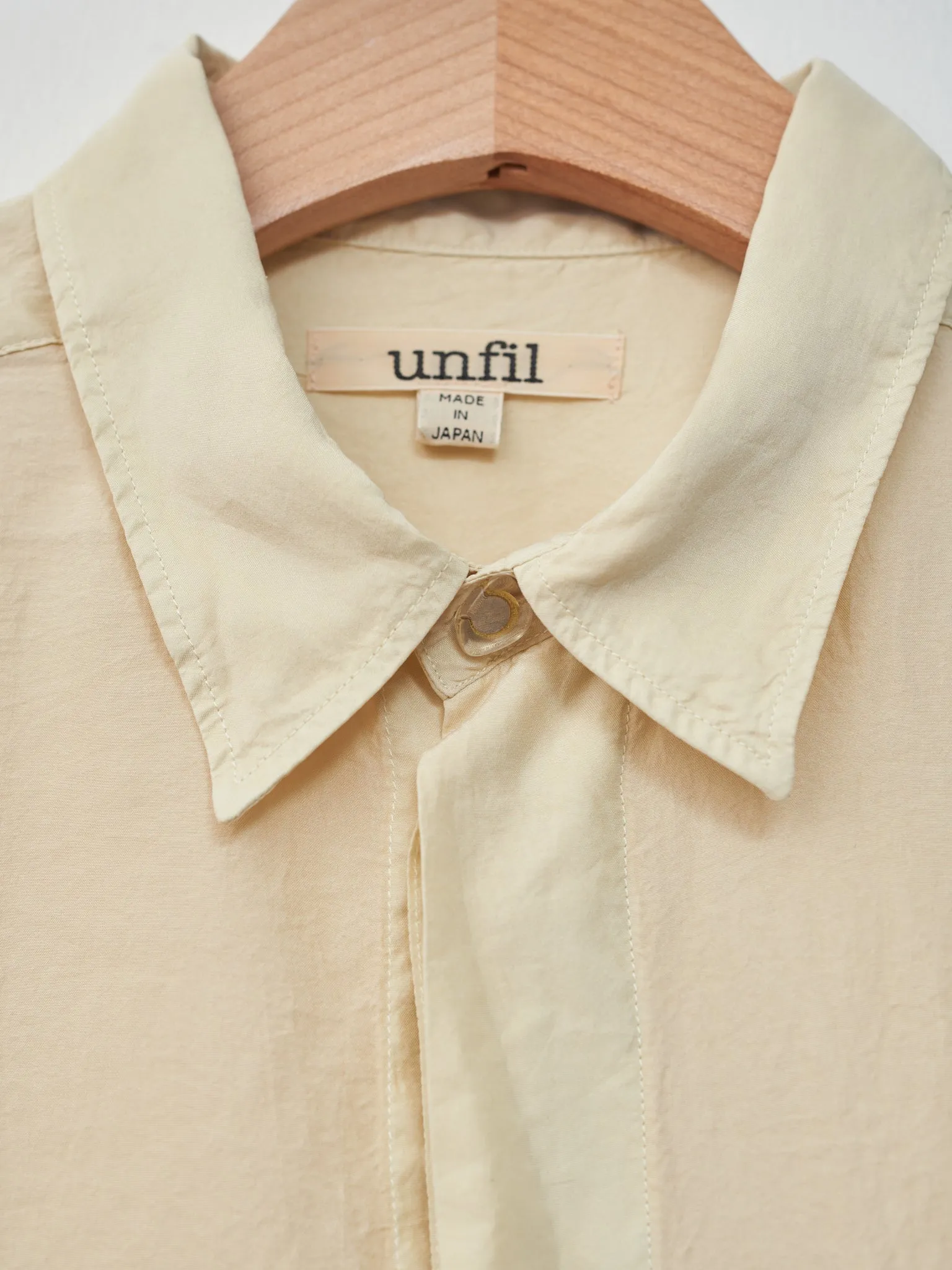 Silk Habotai Oversized Shirt - Butter