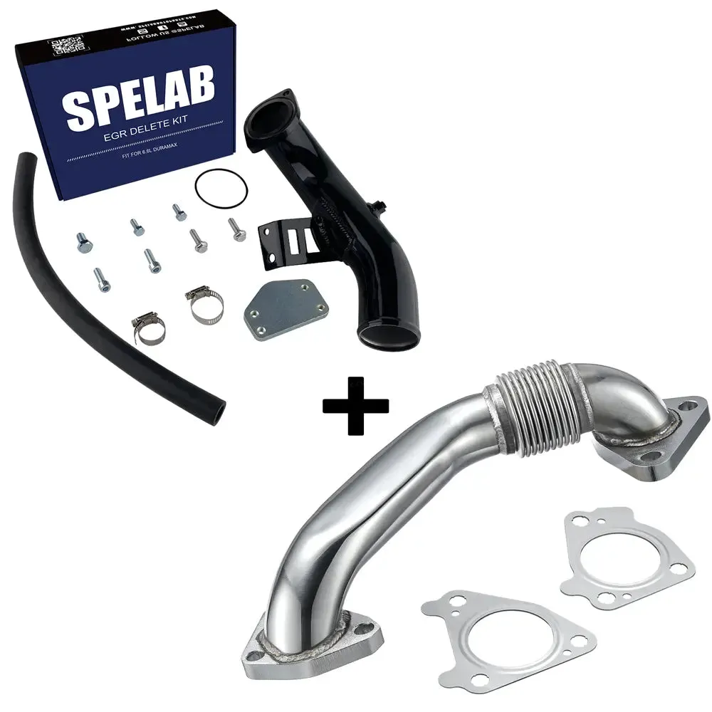 SPELAB 2004-2005 6.6L Duramax LLY EGR Delete Kit With High Flow Intake